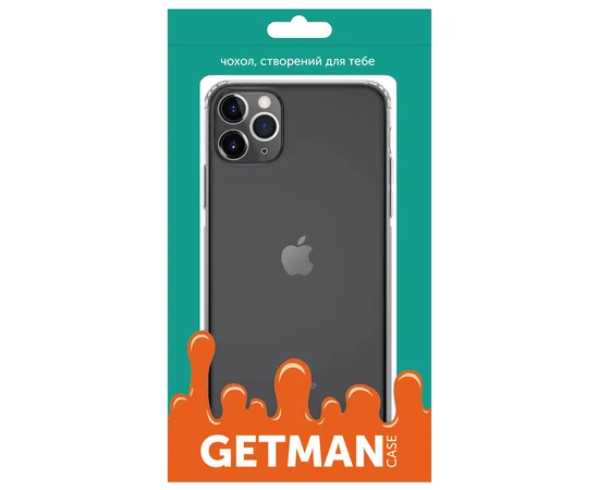 TPU чехол GETMAN Transparent 1,0 mm для Apple iPhone 11 Pro (5.8") Прозрачный / Transparent