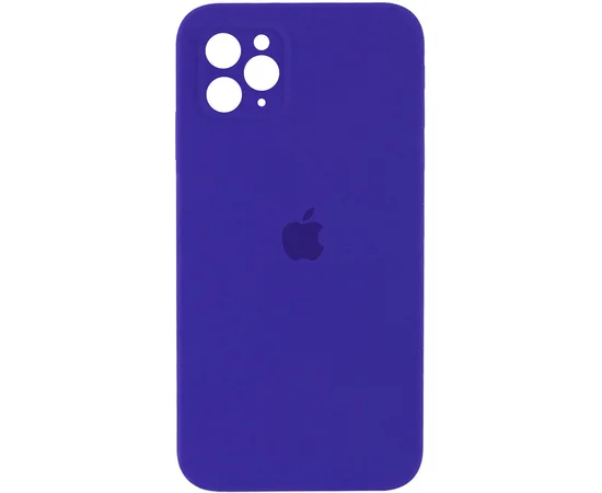 Чехол Silicone Case Square Full Camera Protective (AA) для Apple iPhone 11 Pro (5.8") Фиолетовый / Ultra Violet