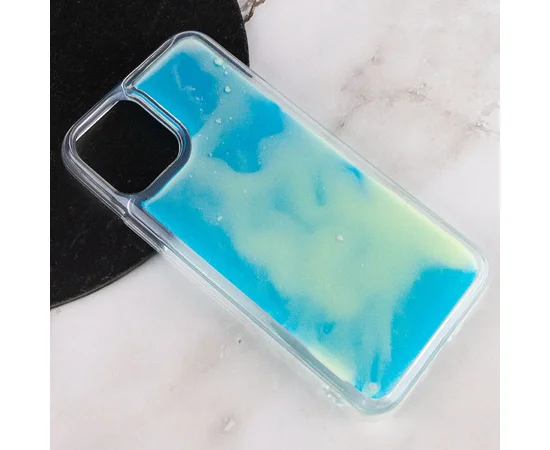 Неоновый чехол Neon Sand glow in the dark для Apple iPhone 11 Pro (5.8") Голубой