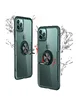 TPU+PC чехол Deen CrystalRing под магнитный держатель для Apple iPhone 11 Pro (5.8") Бесцветный / Темно-зеленый