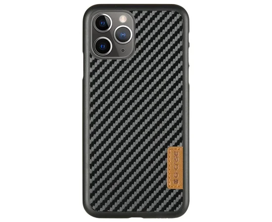 Карбоновая накладка G-Case Dark series для Apple iPhone 11 Pro (5.8") Черный