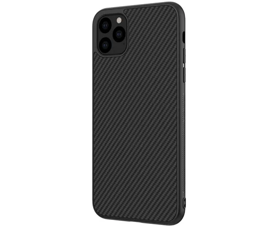 Карбоновая накладка Nillkin Synthetic Fiber series для Apple iPhone 11 Pro (5.8") Черный