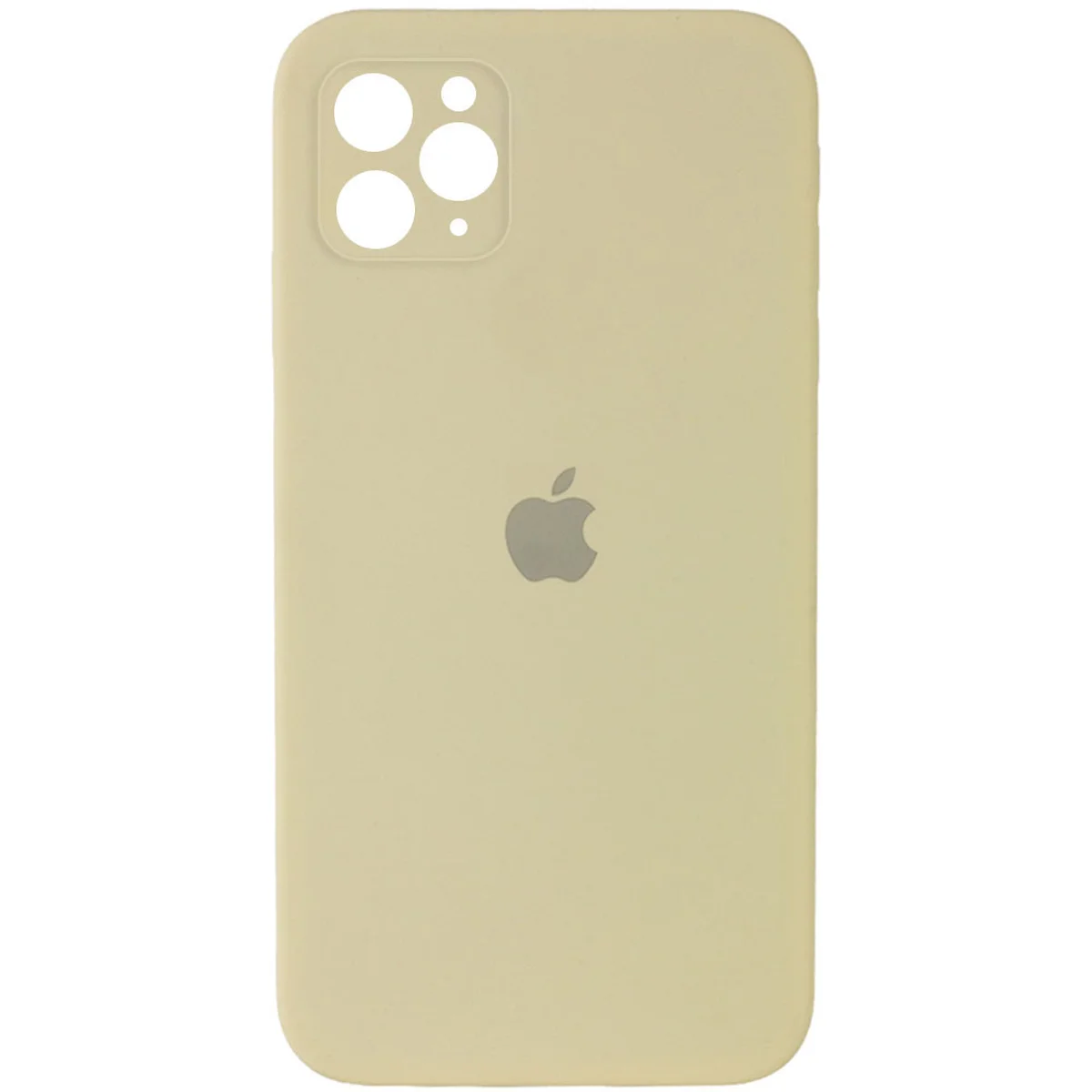Чехол Silicone Case Square Full Camera Protective (AA) для Apple iPhone 11 Pro (5.8") Желтый / Mellow Yellow