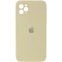 Чехол Silicone Case Square Full Camera Protective (AA) для Apple iPhone 11 Pro (5.8") Желтый / Mellow Yellow
