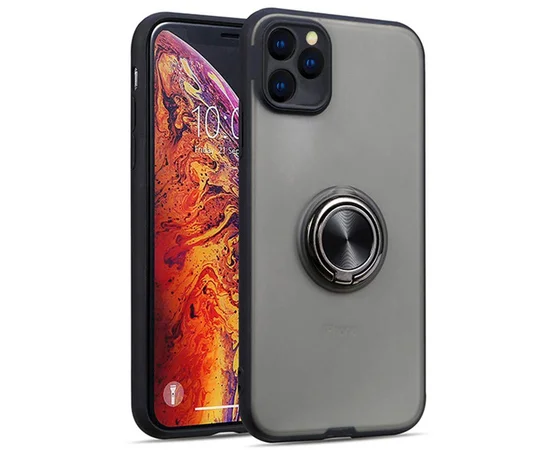 TPU-PC чехол Deen Shadow Ring series для Apple iPhone 11 Pro (5.8") Черный