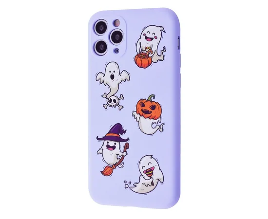 TPU чехол WAVE Fancy для Apple iPhone 11 Pro (5.8") Ghosts / Light purple