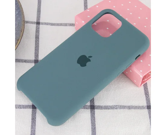 Чехол Silicone case (A) для Apple iPhone 11 Pro (5.8") Зеленый / Pine green