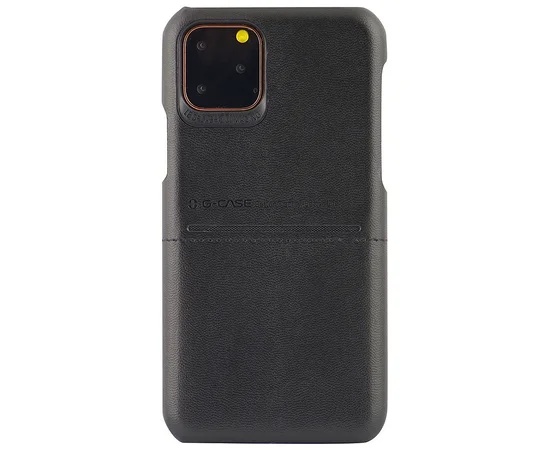 Кожаная накладка G-Case Cardcool Series для Apple iPhone 11 Pro (5.8") Черный