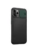 Чехол Camshield Black TPU со шторкой защищающей камеру для Apple iPhone 11 Pro (5.8") Черный / Темно-зеленый