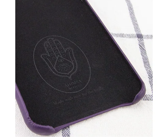 Кожаный чехол AHIMSA PU Leather Case Logo (A) для Apple iPhone 11 Pro (5.8") Фиолетовый