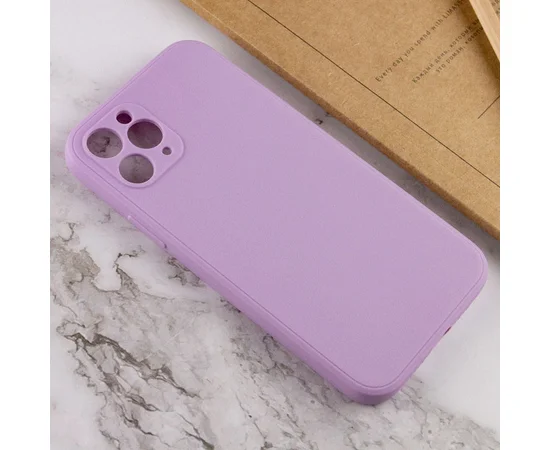 Силиконовый чехол Candy Full Camera для Apple iPhone 11 Pro (5.8") Сиреневый / Dasheen
