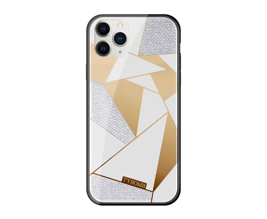 TPU+Glass чехол TYBOMB Shinig Miror для Apple iPhone 11 Pro (5.8") Белый