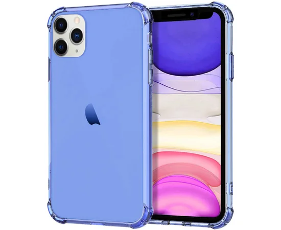 TPU чехол Epic Ease с усиленными углами для Apple iPhone 11 Pro (5.8") Синий / Transparent