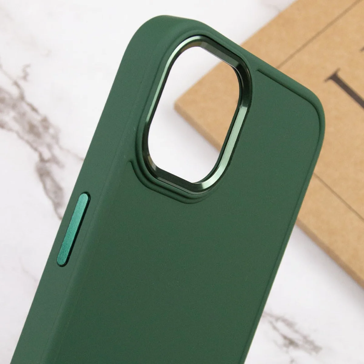 TPU чехол Bonbon Metal Style для Apple iPhone 11 Pro (5.8") Зеленый / Army green