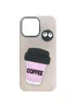 Чехол TPU Leather Toys для Apple iPhone 11 Pro (5.8") Coffee / Pink