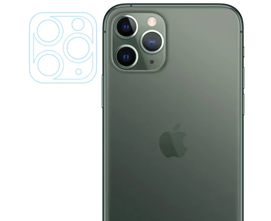 Гибкое защитное стекло 0.18mm на камеру и весь блок для Apple iPhone 11 Pro / 11 Pro Max Прозрачное