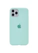 Чехол Silicone case (A) (с закрытым низом) для Apple iPhone 11 Pro (5.8") Бирюзовый / Turquoise