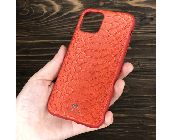 Кожаная накладка VORSON Snake series для Apple iPhone 11 Pro (5.8") Красный