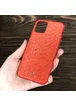 Кожаная накладка VORSON Snake series для Apple iPhone 11 Pro (5.8") Красный
