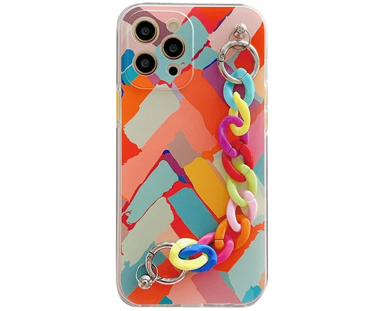 TPU+PC чехол Colorspot с ремешком-цепью для Apple iPhone 11 Pro (5.8") Lines