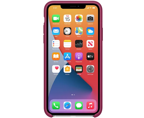 Чехол Silicone Case (AA) для Apple iPhone 11 Pro (5.8") Малиновый / Pomegranate