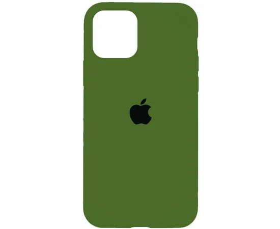 Чехол Silicone Case Full Protective (AA) для Apple iPhone 11 Pro (5.8") Зеленый / Army green