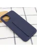 Чохол Silicone Case Hand Holder для Apple iPhone 11 Pro (5.8 ") Темно-синій / Midnight blue