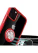 TPU+PC чехол Deen CrystalRing for Magnet (opp) для Apple iPhone 11 Pro (5.8") Бесцветный / Красный