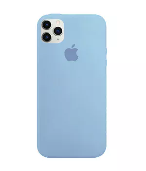Чохол Silicone case (A) (з закритим низом) для Apple iPhone 11 Pro (5.8 ") Блакитний / Lilac Blue