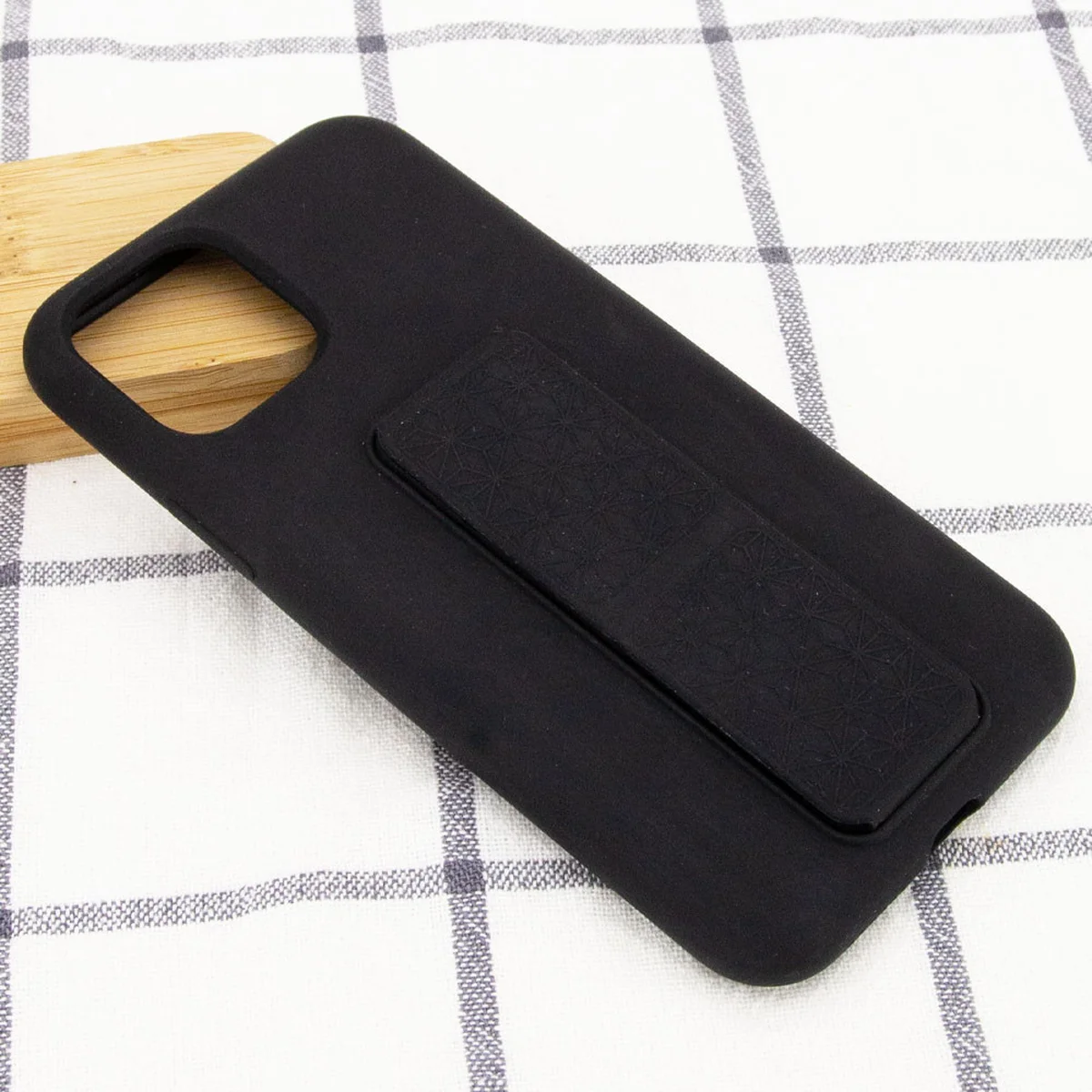 Чехол Silicone Case Hand Holder для Apple iPhone 11 Pro (5.8") Черный / Black
