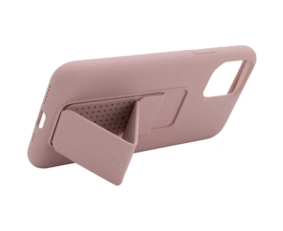 Чехол Silicone Case Hand Holder для Apple iPhone 11 Pro (5.8") Розовый / Pink Sand