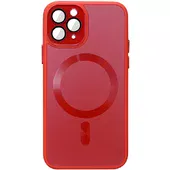 Чехол TPU+Glass Sapphire Midnight with MagSafe для Apple iPhone 11 Pro (5.8") Красный / Red
