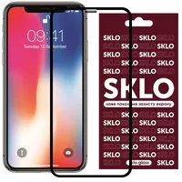 Защитное стекло SKLO 3D для Apple iPhone 11 Pro / X / XS (5.8") Черный