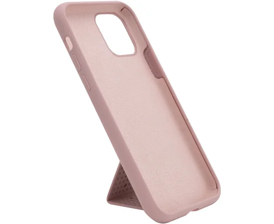 Чехол Silicone Case Hand Holder для Apple iPhone 11 Pro (5.8") Розовый / Pink Sand