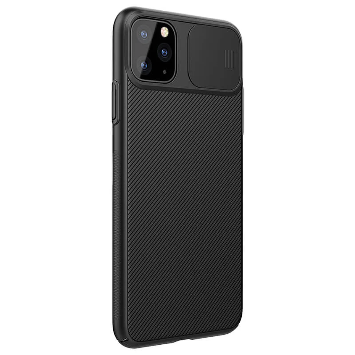 Карбонова накладка Nillkin Camshield (шторка на камеру) для Apple iPhone 11 Pro (5.8 ") Чорний / Black