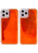 Неоновый чехол Neon Sand glow in the dark для Apple iPhone 11 Pro (5.8") Фиолетовый / Оранжевый