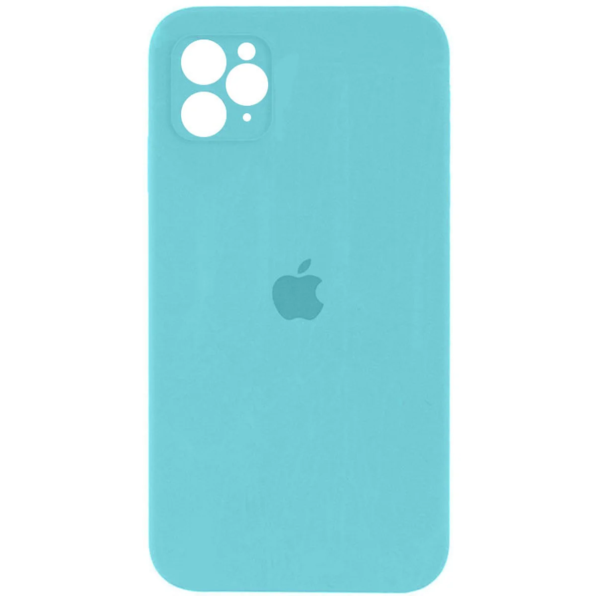 Чехол Silicone Case Square Full Camera Protective (AA) для Apple iPhone 11 Pro (5.8") Бирюзовый / Marine Green