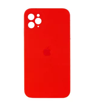 Чехол Silicone Case Square Full Camera Protective (AA) для Apple iPhone 11 Pro (5.8") Красный / Red