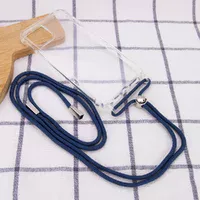 Чехол TPU Crossbody Transparent для Apple iPhone 11 Pro (5.8") Синий