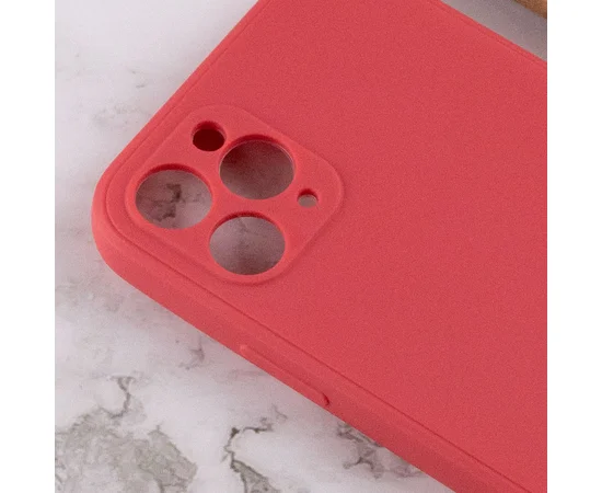 Силіконовий чохол Candy Full Camera для Apple iPhone 11 Pro (5.8 ") Червоний / Camellia