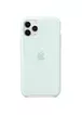 Чехол Silicone case (AAA) для Apple iPhone 11 Pro (5.8") Серо-голубой / Seafoam