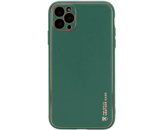 Шкіряний чохол Xshield для Apple iPhone 11 Pro (5.8 ") Зелений / Army green