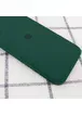 Чехол Silicone Case Square Full Camera Protective (AA) для Apple iPhone 11 Pro (5.8") Зеленый / Dark green