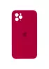 Чехол Silicone Case Square Full Camera Protective (AA) для Apple iPhone 11 Pro (5.8") Красный / Rose Red
