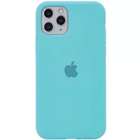 Чохол Silicone case (A) (з закритим низом) для Apple iPhone 11 Pro (5.8 ") Бірюзовий / Marine Green