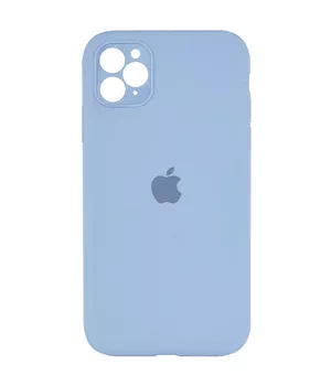 Чохол Silicone Case Square Full Camera Protective (AA) для Apple iPhone 11 Pro (5.8") Синій / Lilac Blue