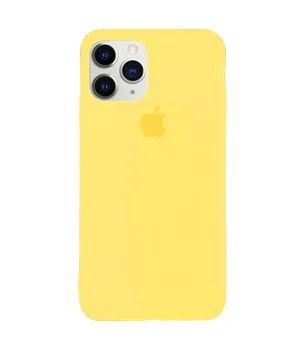 Чохол Silicone case (A) (з закритим низом) для Apple iPhone 11 Pro (5.8 ") Жовтий / Mellow Yellow