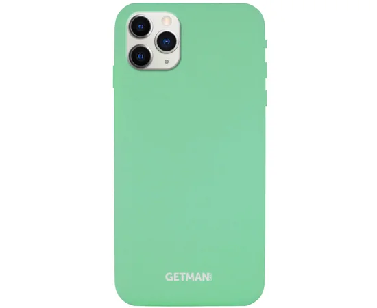 Чехол Silicone Case GETMAN for Magnet для Apple iPhone 11 Pro (5.8") Зеленый / Spearmint