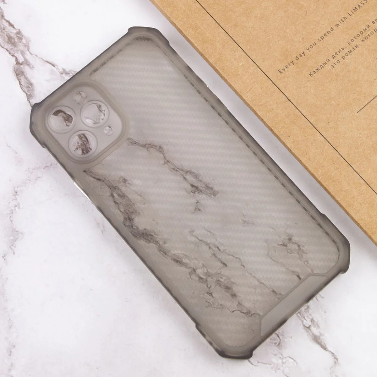 Чехол TPU Ease Carbon color series для Apple iPhone 11 Pro (5.8") Черный / Прозрачный