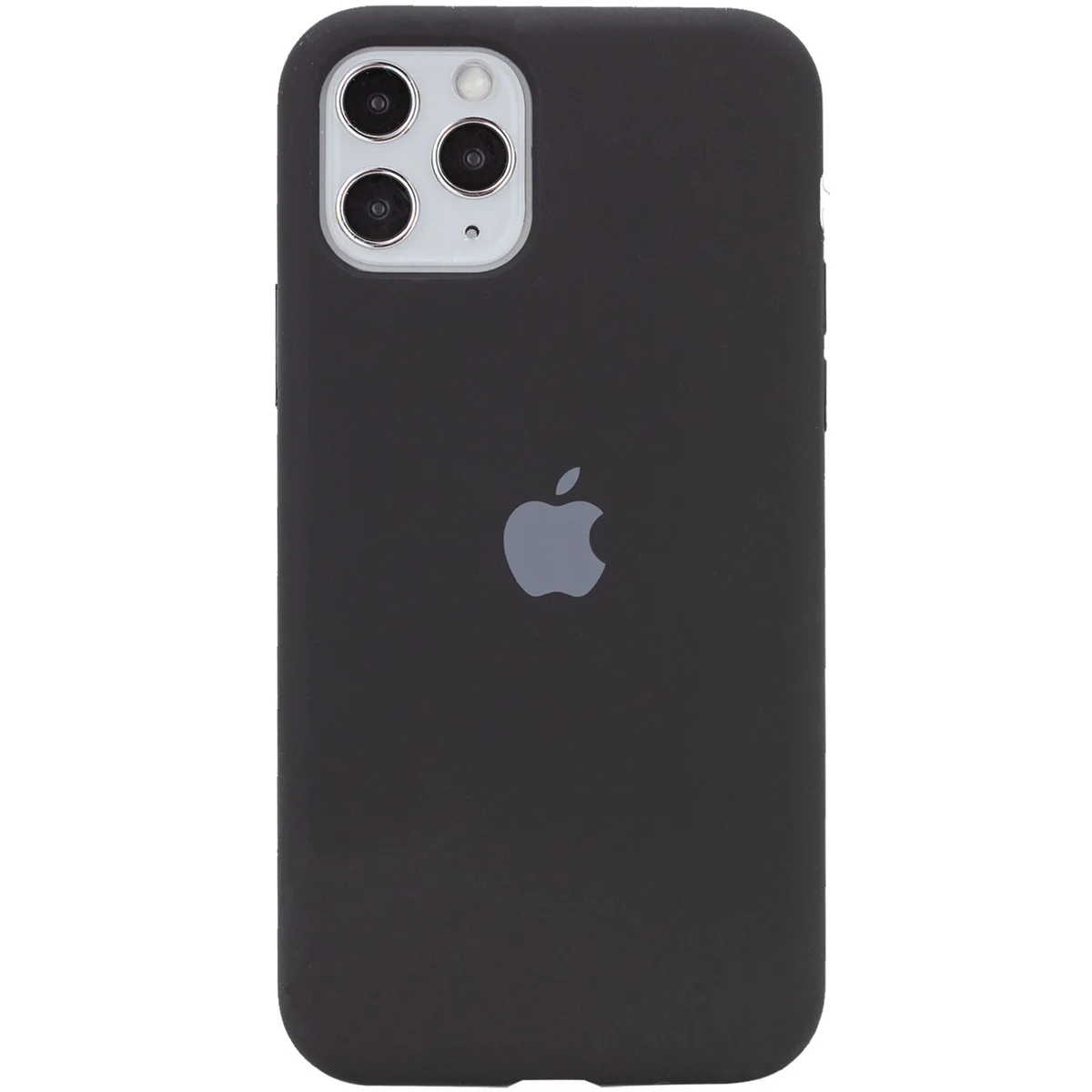 Чохол Silicone case (A) (з закритим низом) для Apple iPhone 11 Pro (5.8 ") Чорний / Black